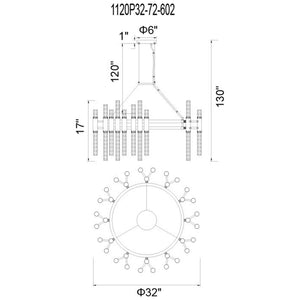 CWI - Orgue 72-Light Chandelier - Lights Canada