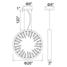 CWI - Spiked 9-Light Chandelier - Lights Canada