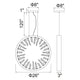CWI - Spiked 9-Light Chandelier - Lights Canada
