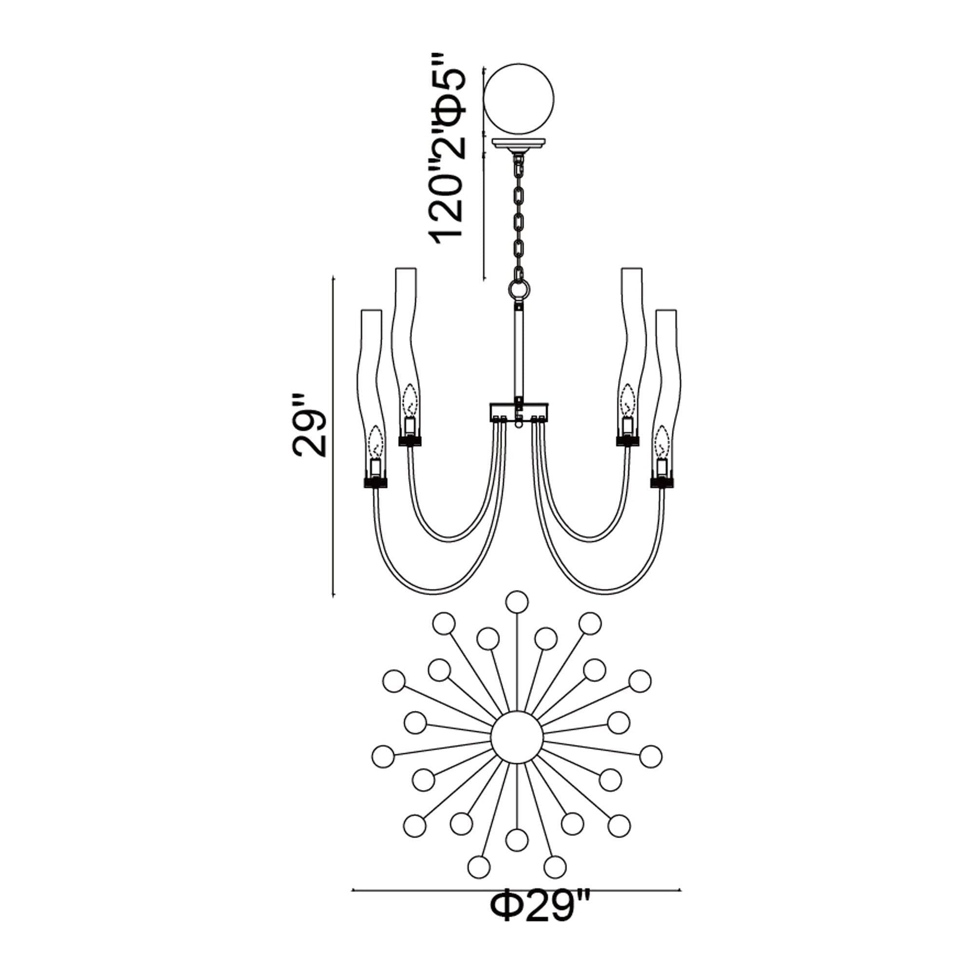 CWI - Meduse Chandelier - Lights Canada