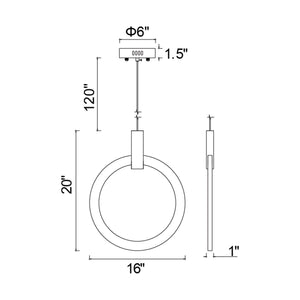 CWI - Anello Pendant - Lights Canada