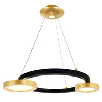 Deux Lunes Integrated LED 20" Chandelier