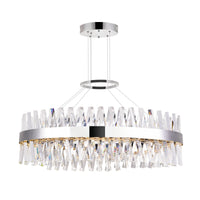 Glace Integrated LED 40" Oval Chandelier