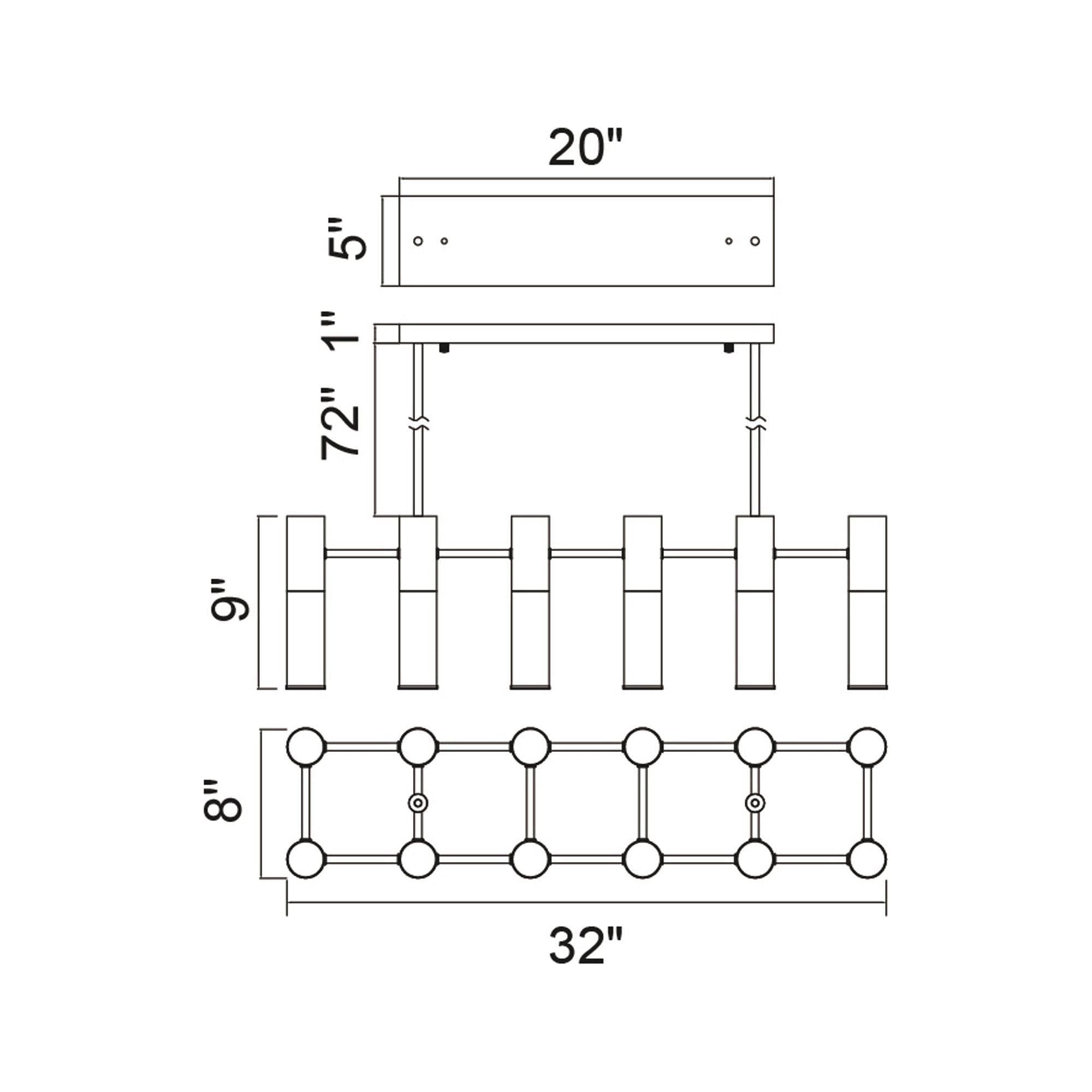 CWI - Pipes Linear Suspension - Lights Canada