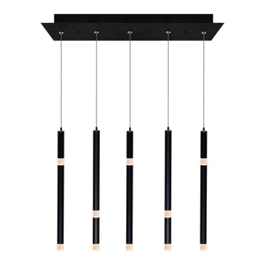 CWI - Flute 5-Light LED Chandelier - Lights Canada