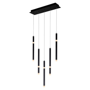 CWI - Flute 5-Light LED Chandelier - Lights Canada