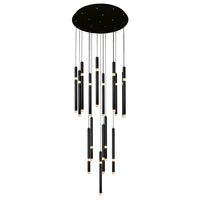 Flute Integrated LED 24" Chandelier