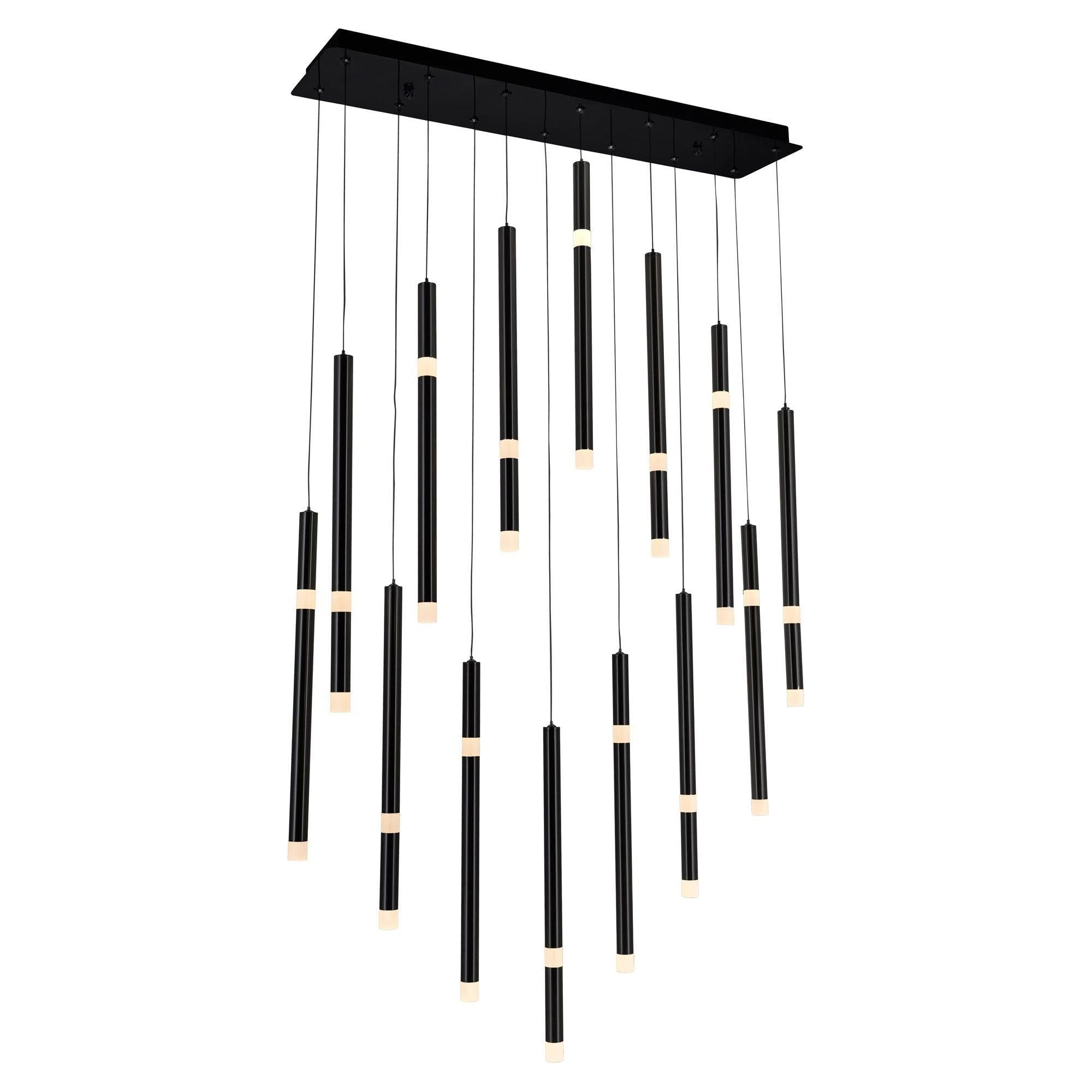 CWI - Flute 14-Light LED Chandelier - Lights Canada