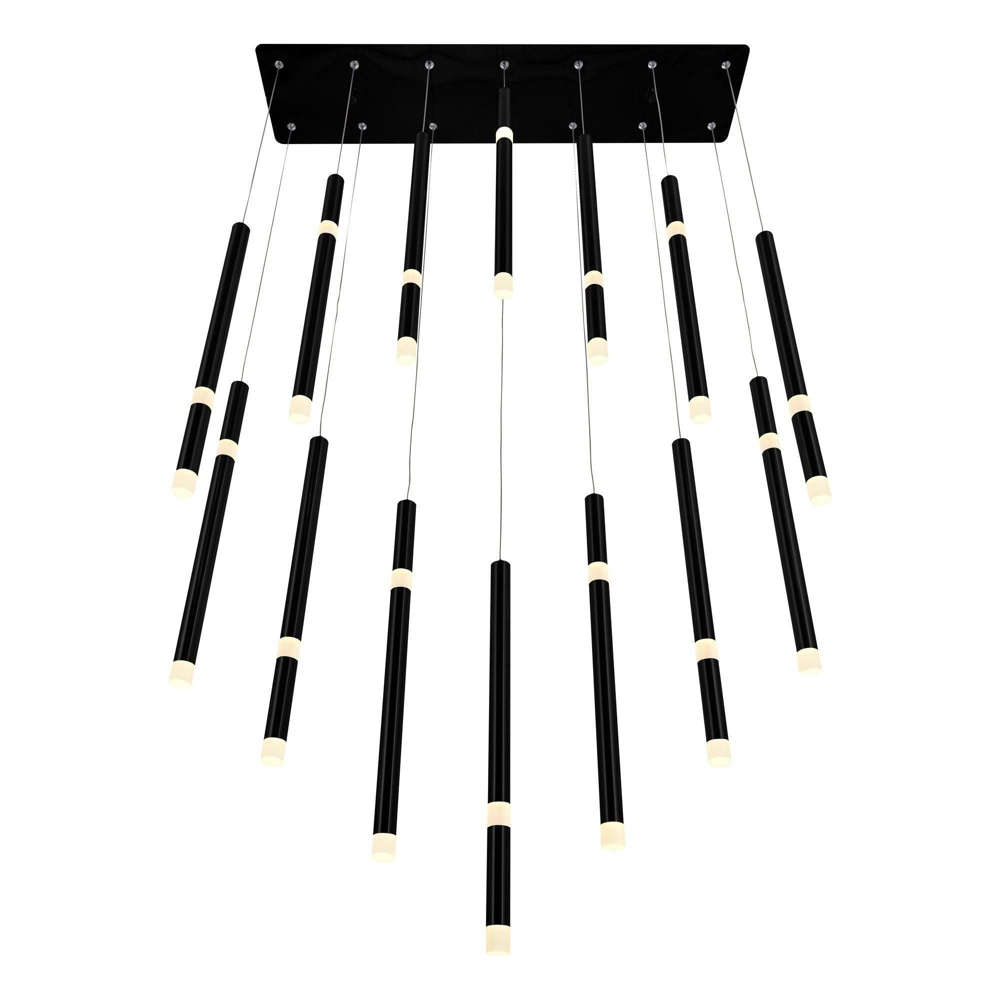 CWI - Flute 14-Light LED Chandelier - Lights Canada