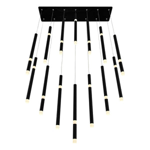 CWI - Flute 14-Light LED Chandelier - Lights Canada