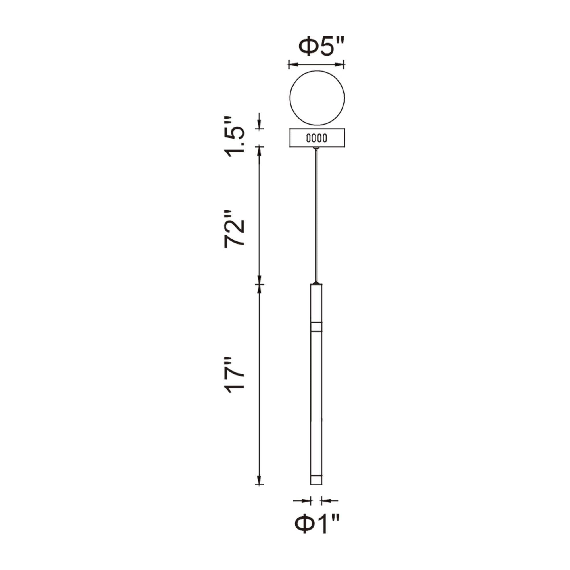 CWI - Flute 1-Light LED Pendant - Lights Canada