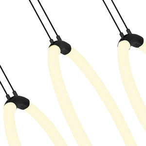 CWI - Hoops 5-Light LED Chandelier - Lights Canada