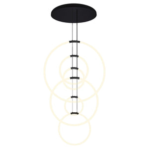 CWI - Hoops 6-Light LED Chandelier - Lights Canada