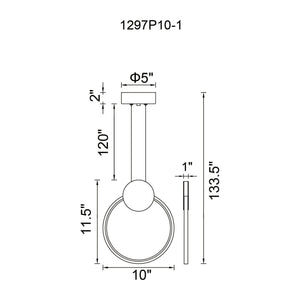 CWI - Pulley 10" LED Mini Pendant - Lights Canada