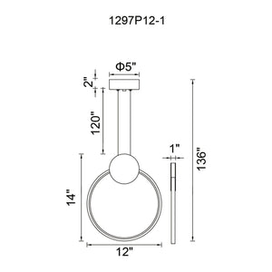 CWI - Pulley 12" LED Mini Pendant - Lights Canada