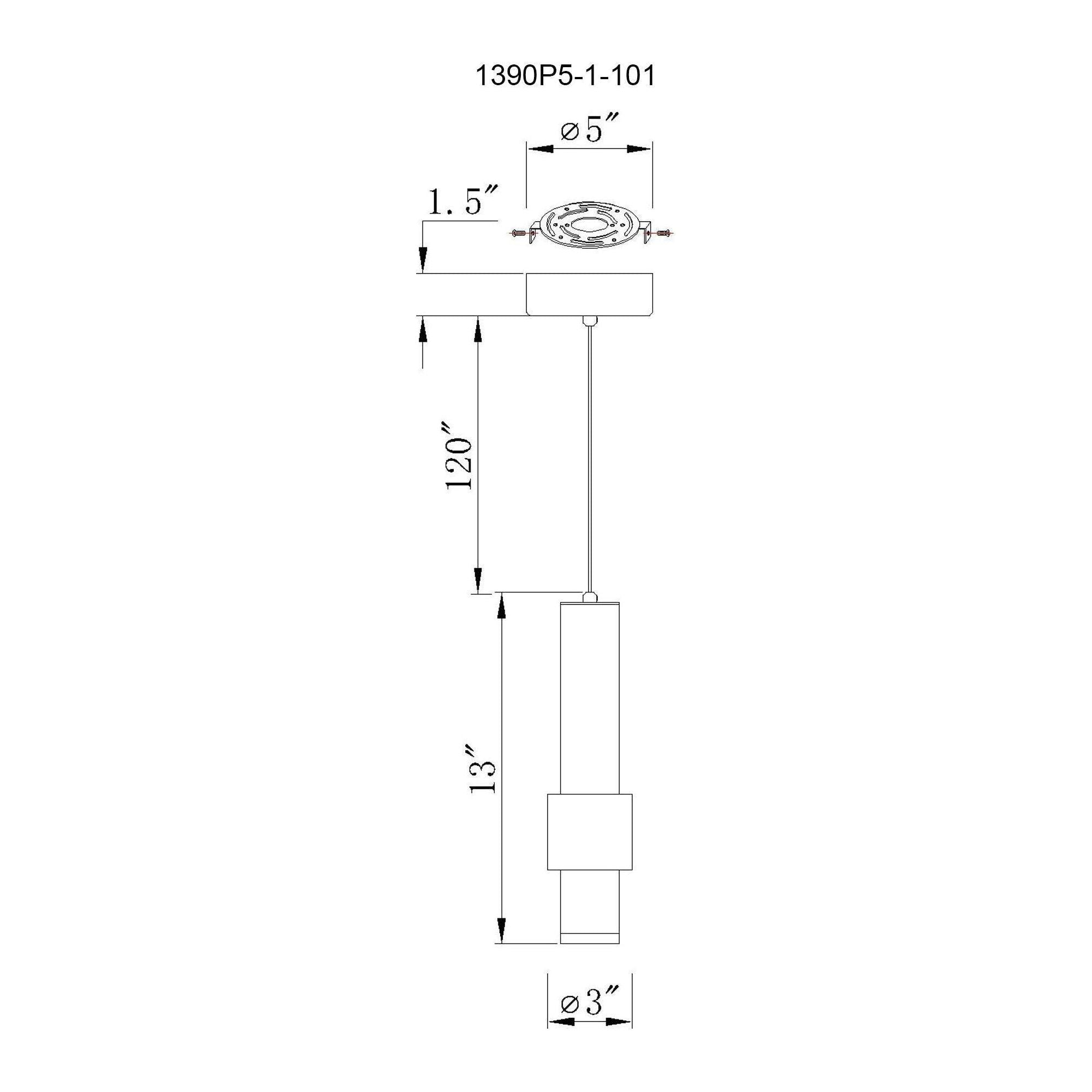 CWI - Lena LED Integrated Mini Pendant - Lights Canada