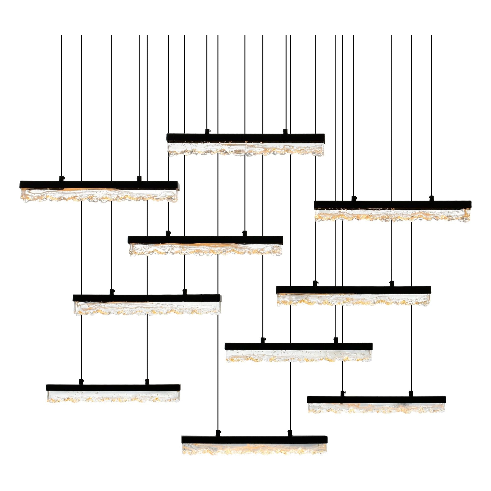 Stagger LED Linear Chandelier