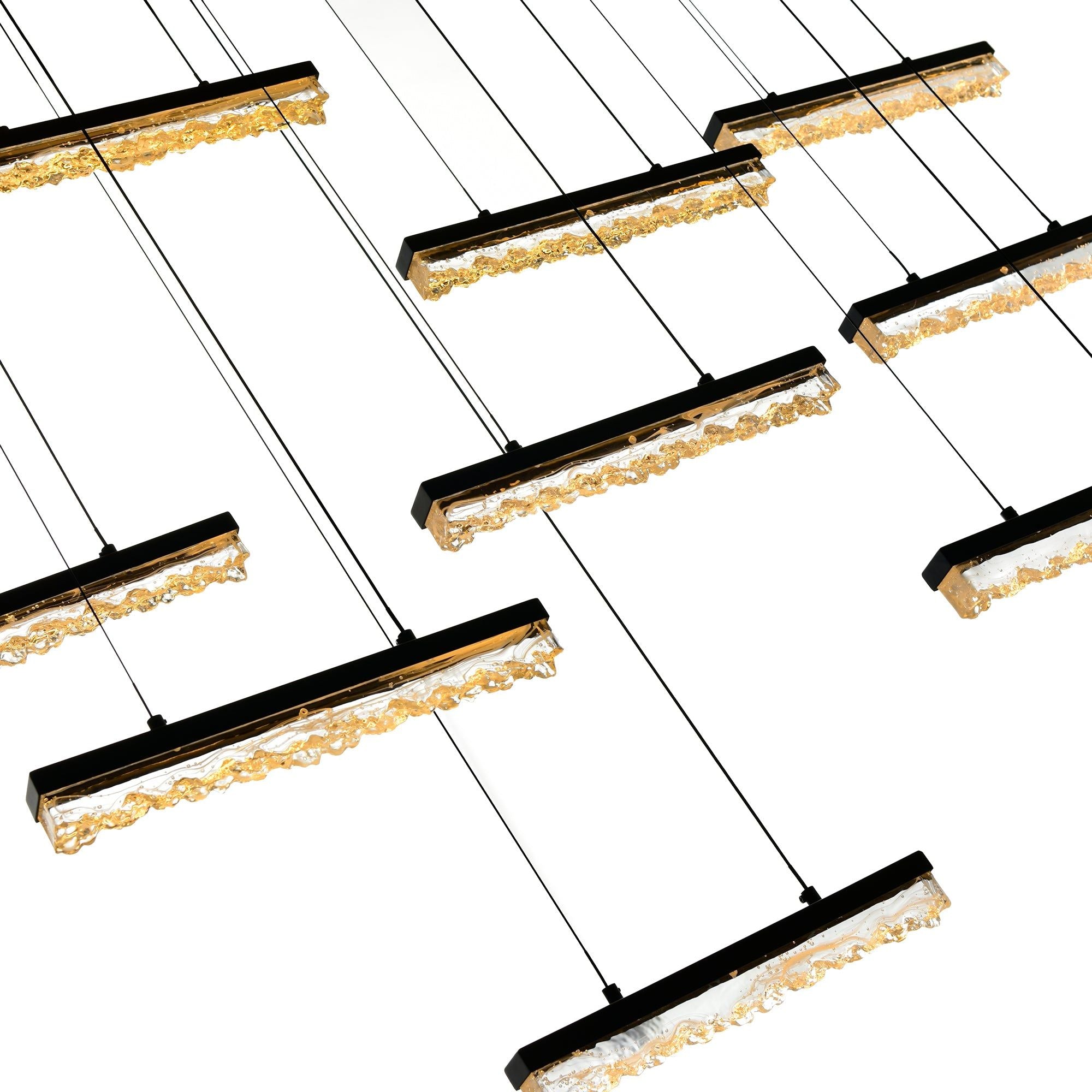 Stagger LED Linear Chandelier