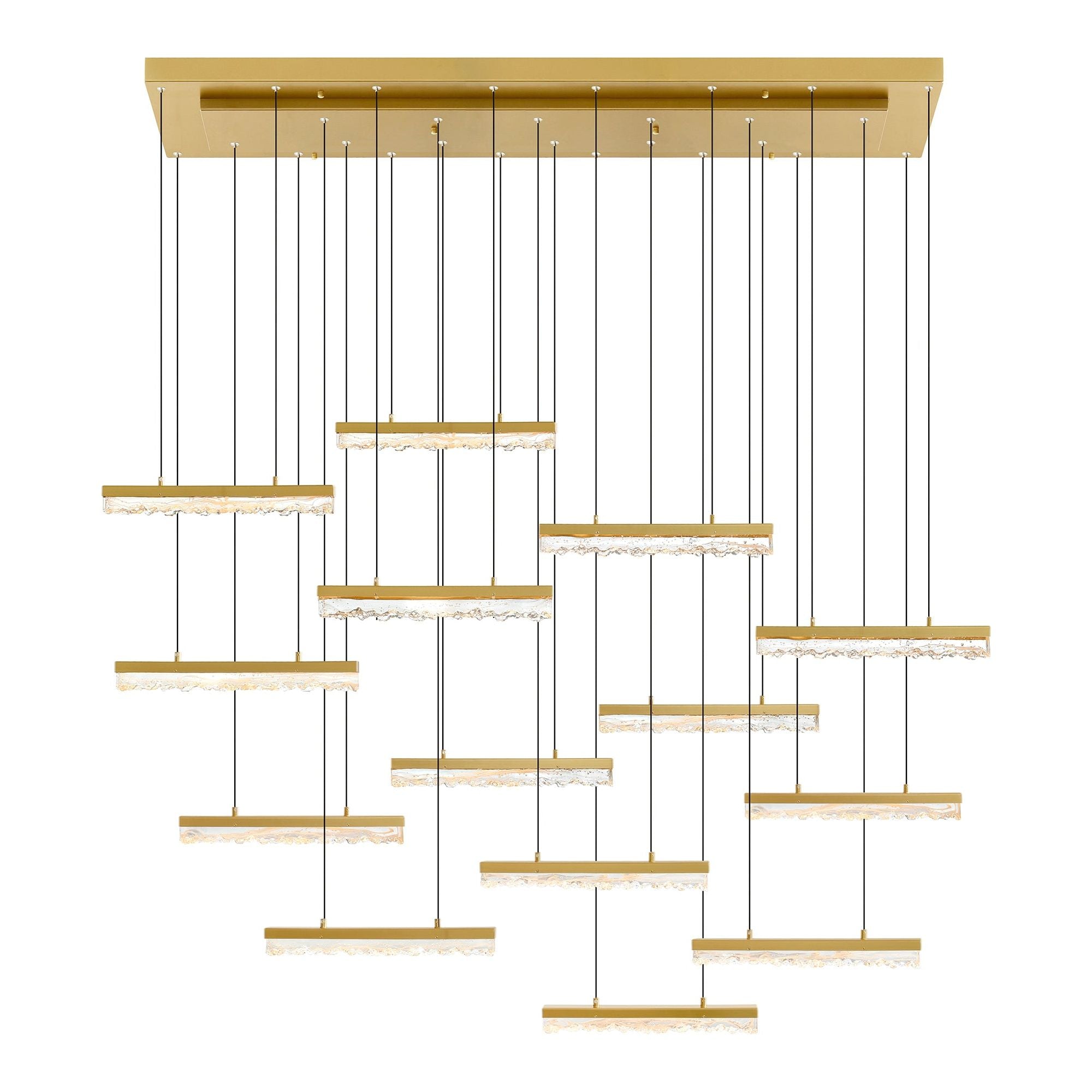 Stagger LED Linear Chandelier