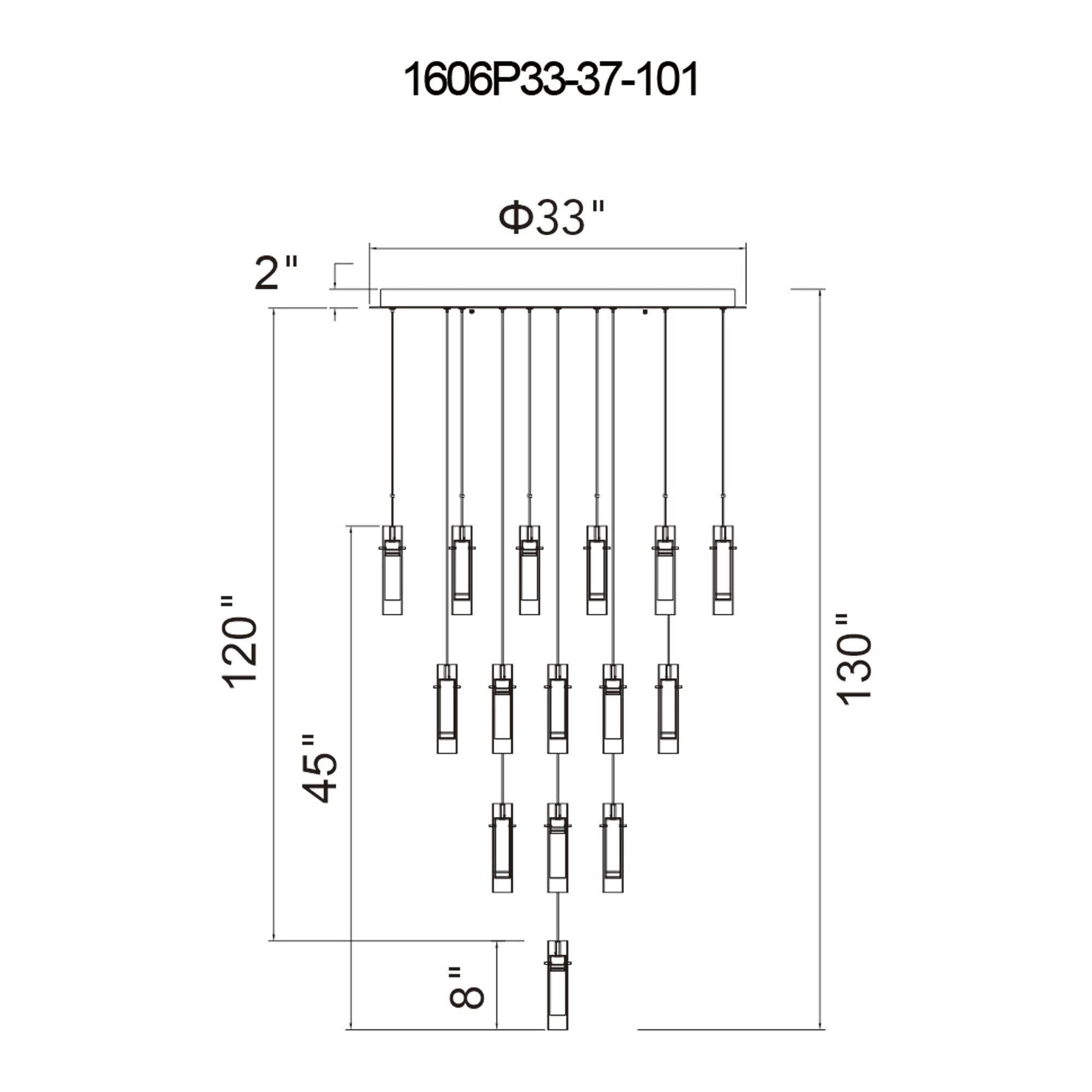 CWI - Olinda LED Integrated Chandelier - Lights Canada