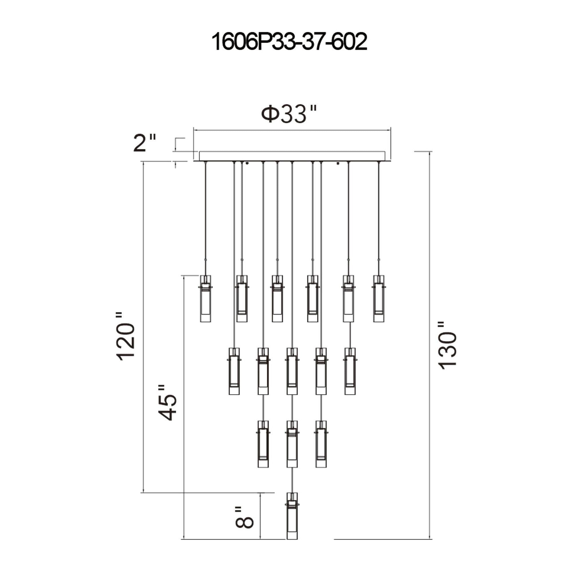 CWI - Olinda LED Integrated Chandelier - Lights Canada