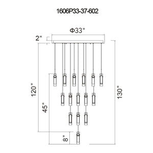 CWI - Olinda LED Integrated Chandelier - Lights Canada