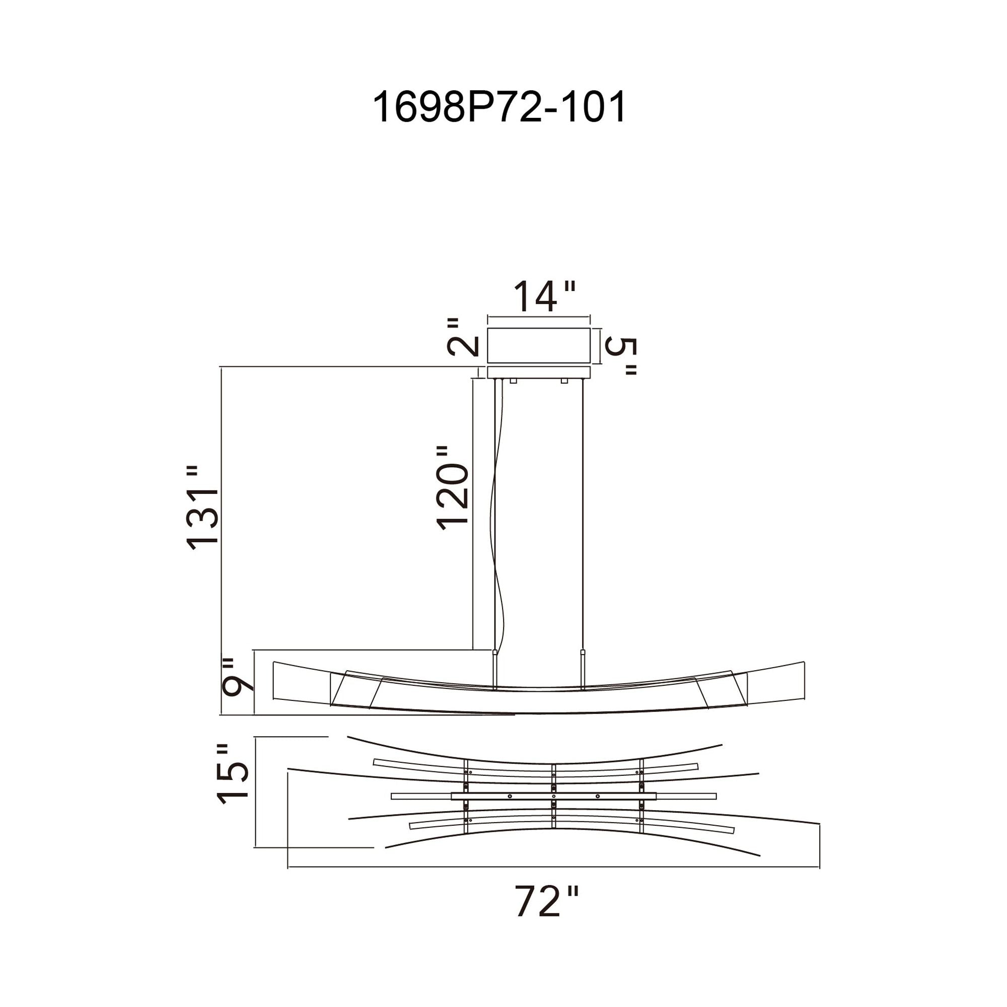 Candora LED Linear Chandelier