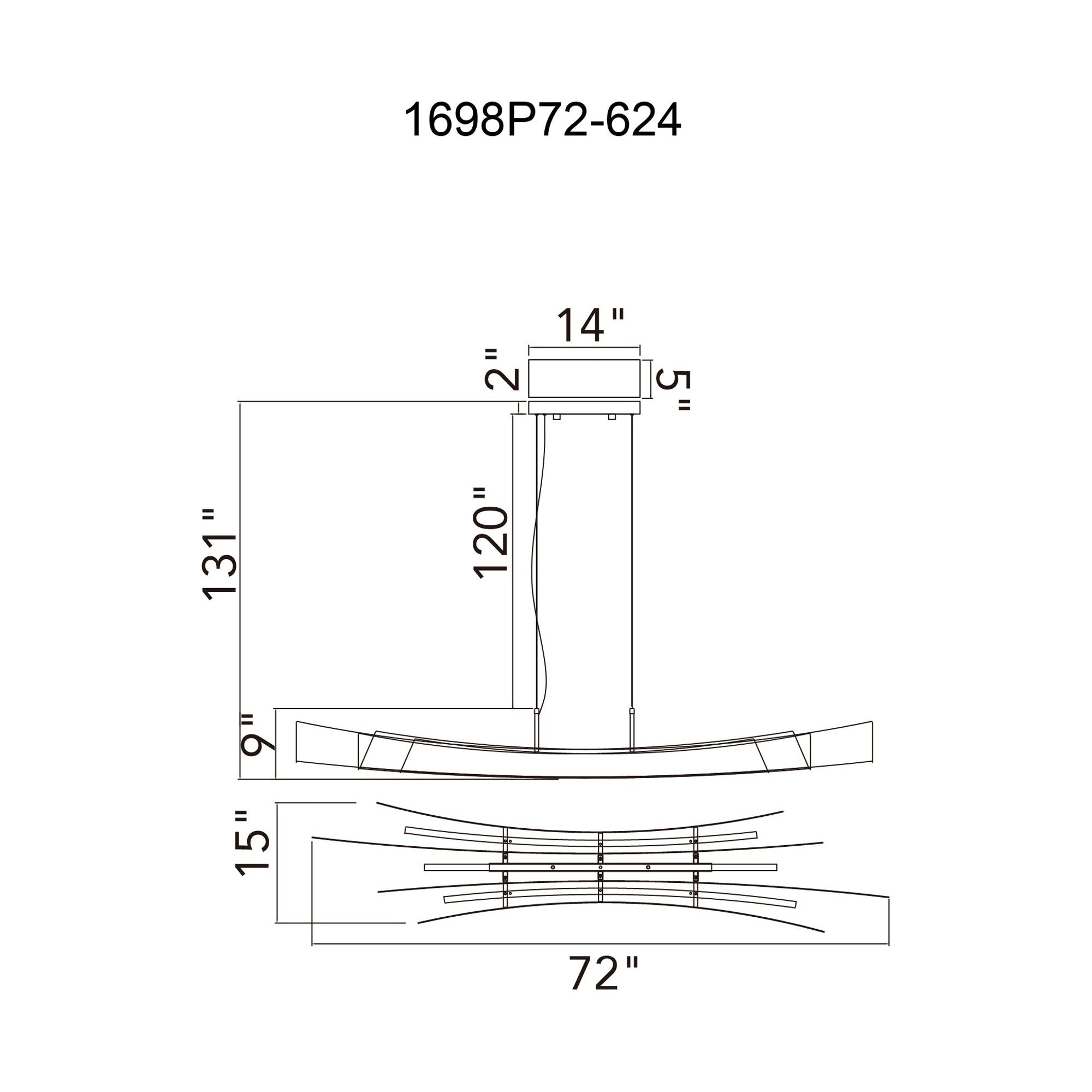 Candora LED Linear Chandelier