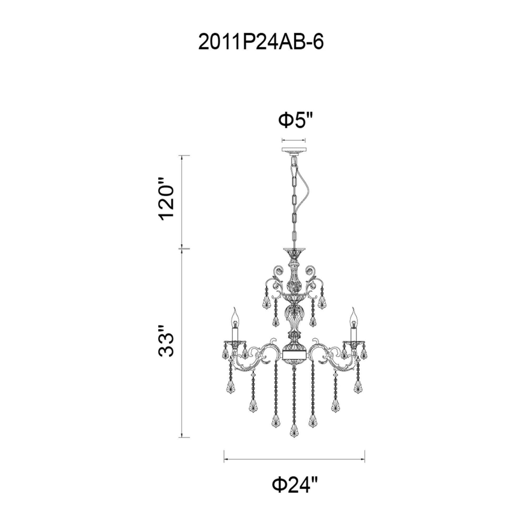 CWI - Brass Chandelier - Lights Canada