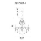 CWI - Brass Chandelier - Lights Canada