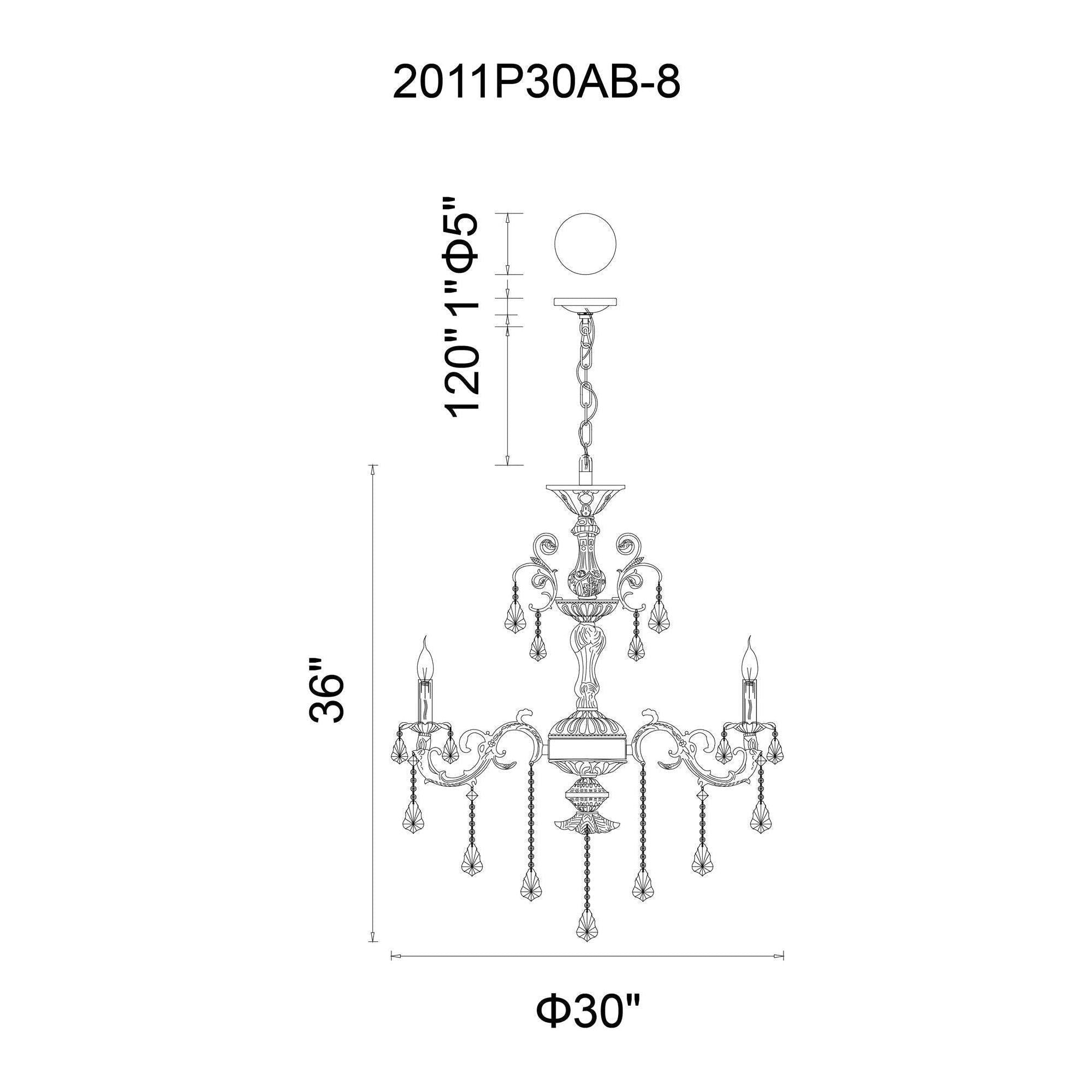 CWI - Brass Chandelier - Lights Canada