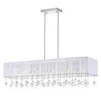 Water Drop 17-Light Drum Shade Chandelier
