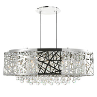 Eternity 8-Light 32" Drum Shade Chandelier