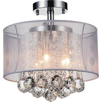 Radiant 3-Light 12" Drum Shade Flush Mount