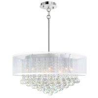 Radiant 12-Light 24" Drum Shade Chandelier