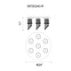 CWI - Monica Flush Mount - Lights Canada