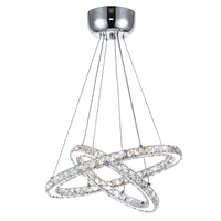Ring Integrated LED 2-Ring 20" Chandelier