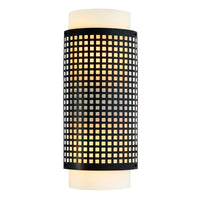 Checkered 2-Light Wall Sconce