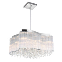 Elsa 10-Light 20" Drum Shade Chandelier