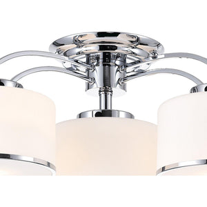 CWI - Frosted Semi Flush Mount - Lights Canada