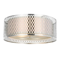 Mikayla 3-Light 17" Drum Shade Flush Mount