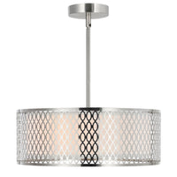 Mikayla 3-Light 17" Drum Shade Chandelier