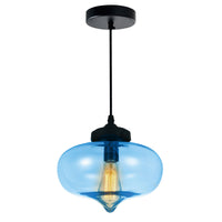Glass 1-Light Down Mini Pendant