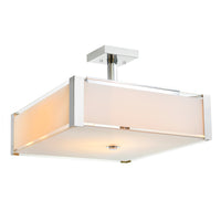 Lucie 4-Light 17" Square Drum Shade Flush Mount