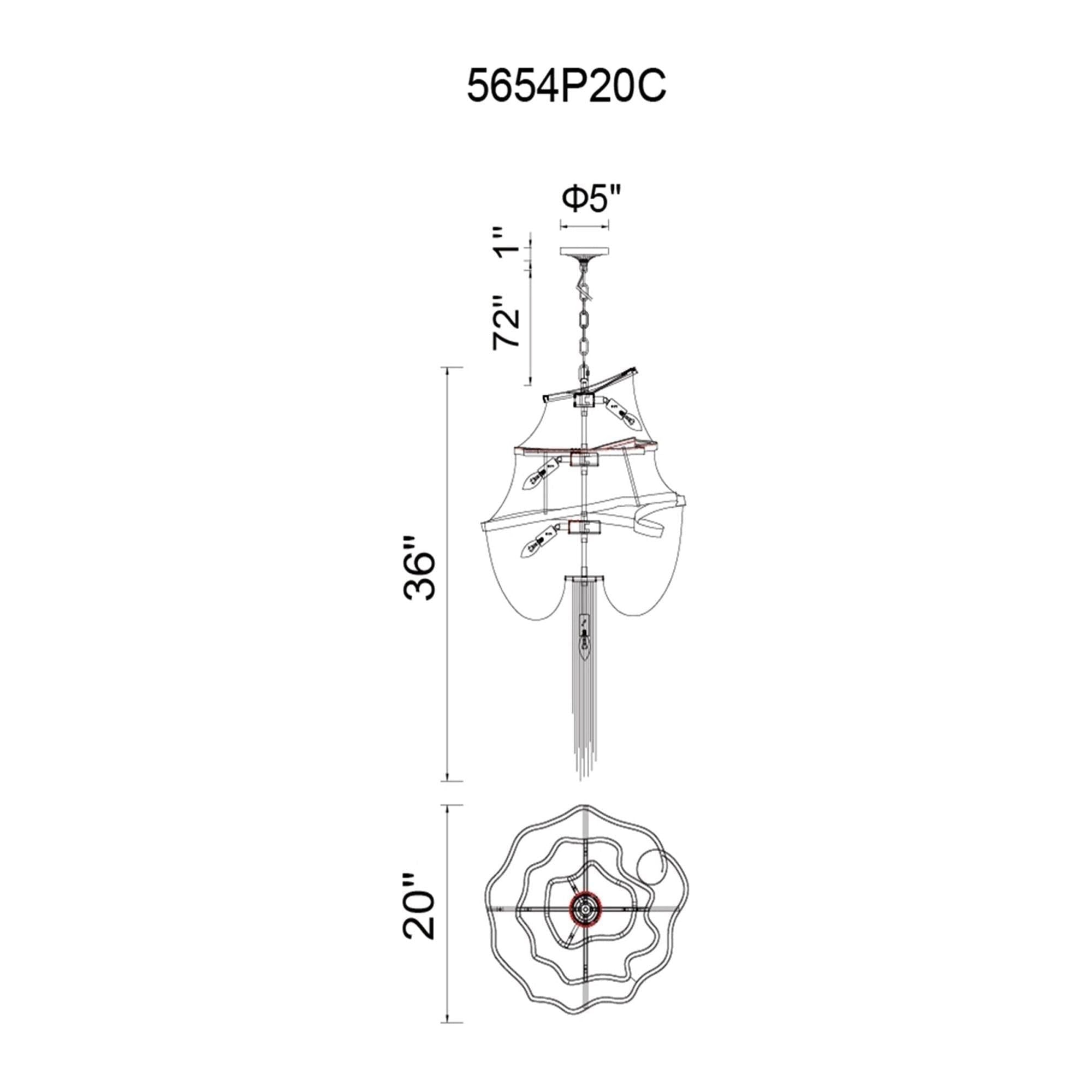 CWI - Secca Chandelier - Lights Canada