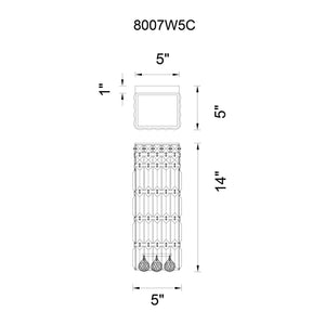 CWI - Colosseum Vanity Light - Lights Canada