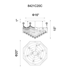 CWI - Amanda Flush Mount - Lights Canada