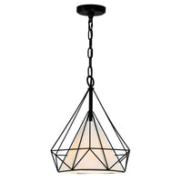 Diamond 1-Light 15" Down Pendant