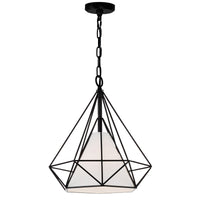 Diamond 1-Light 18" Down Pendant
