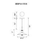 CWI - Brave 1-Light Mini Pendant - Lights Canada